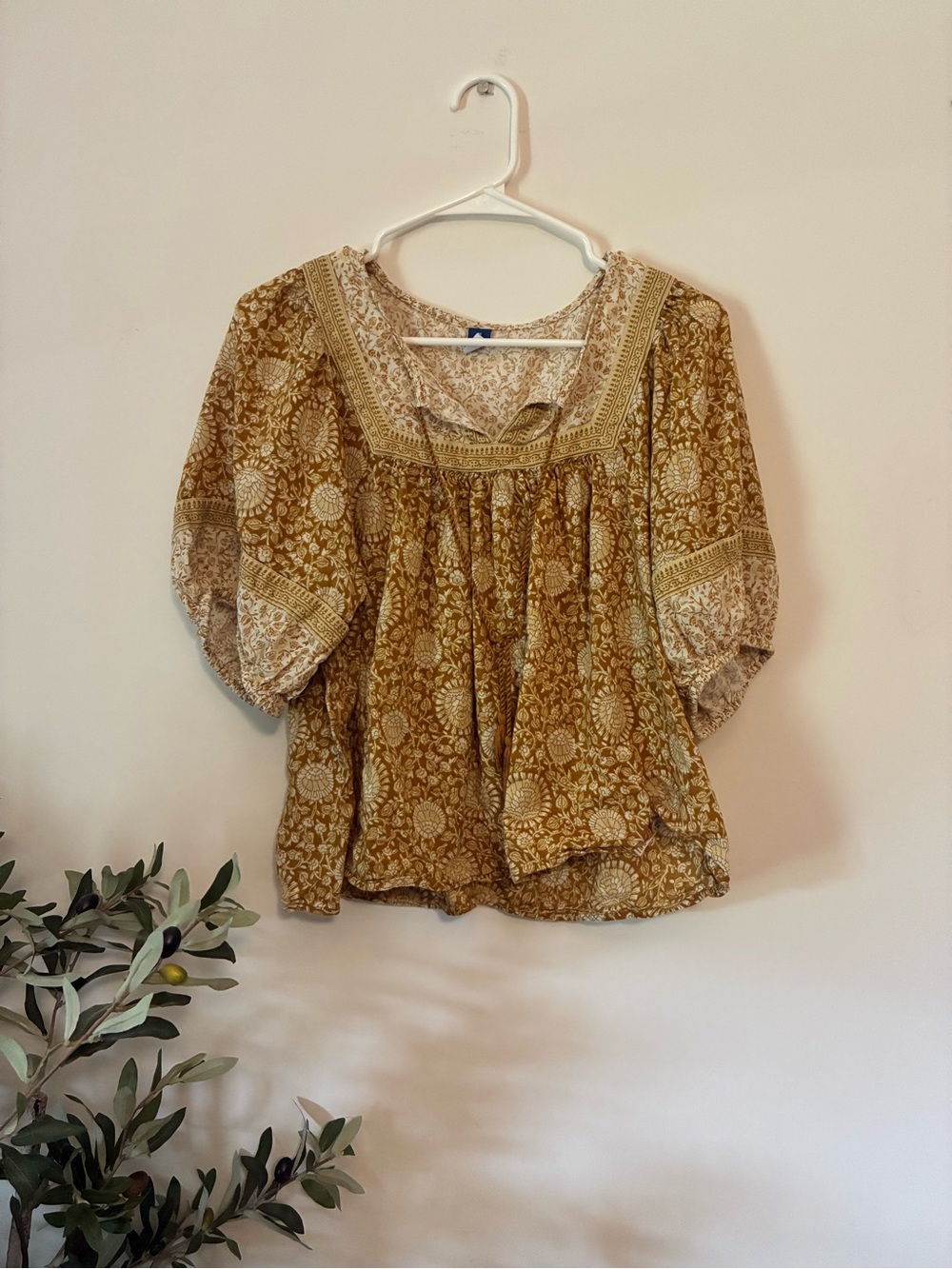 Old Navy Block Print Patterned Top